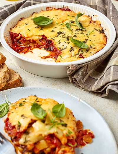 Middle eastern vegetarian moussaka